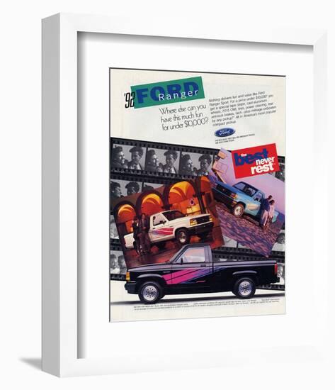 Ford 1992 Ranger - Never Rest-null-Framed Art Print