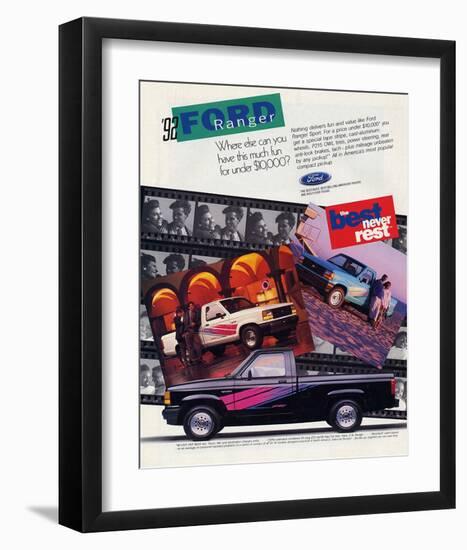 Ford 1992 Ranger - Never Rest-null-Framed Art Print