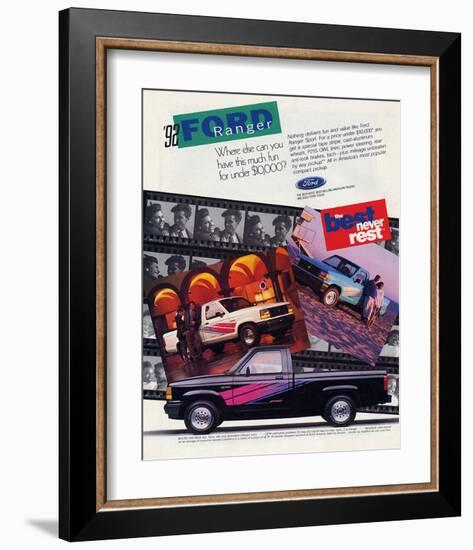 Ford 1992 Ranger - Never Rest-null-Framed Art Print