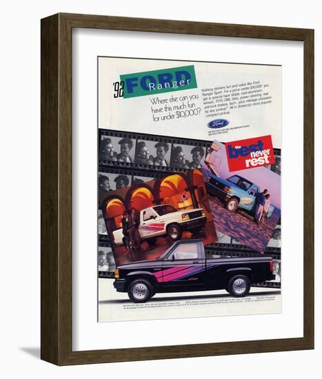 Ford 1992 Ranger - Never Rest-null-Framed Art Print