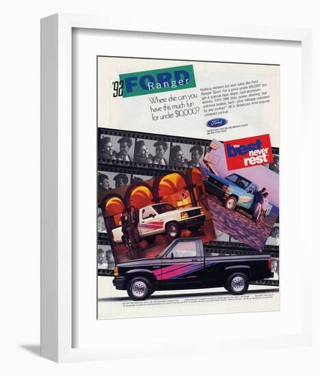 Ford 1992 Ranger - Never Rest-null-Framed Art Print