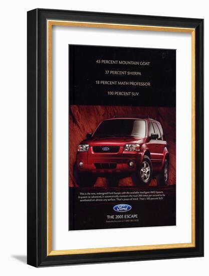 Ford 2004 Escape 100% SUV-null-Framed Art Print