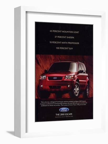 Ford 2004 Escape 100% SUV-null-Framed Art Print