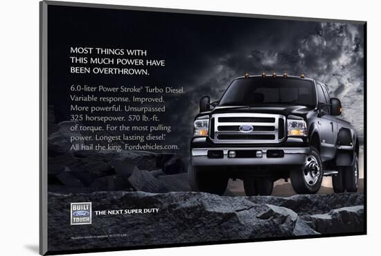 Ford 2005 Next Super Duty-null-Mounted Art Print