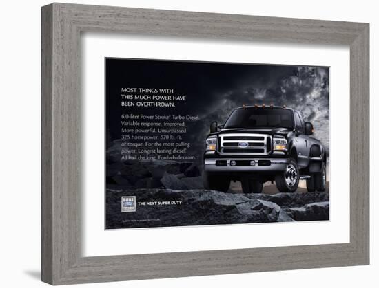 Ford 2005 Next Super Duty-null-Framed Art Print