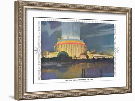 Ford Building, Chicago World Fair-null-Framed Art Print