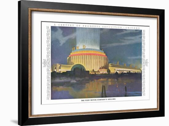 Ford Building, Chicago World Fair-null-Framed Art Print