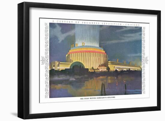 Ford Building, Chicago World Fair-null-Framed Art Print