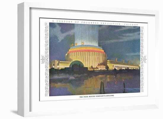 Ford Building, Chicago World Fair-null-Framed Art Print