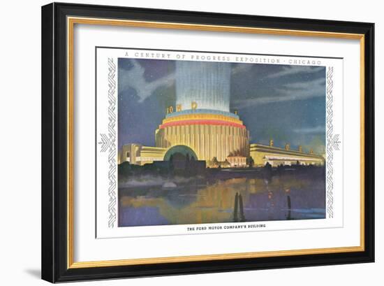 Ford Building, Chicago World Fair-null-Framed Art Print