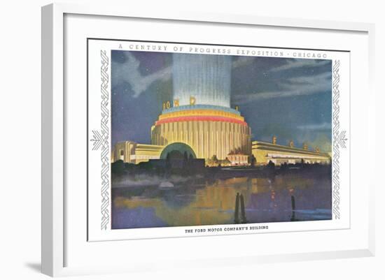 Ford Building, Chicago World Fair--Framed Art Print