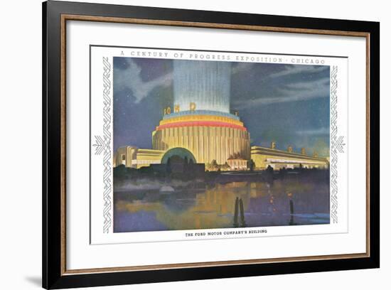 Ford Building, Chicago World Fair-null-Framed Art Print