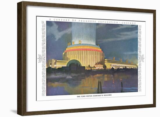 Ford Building, Chicago World Fair-null-Framed Art Print