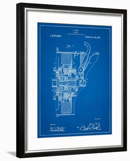 Ford Clutch Patent-Cole Borders-Framed Art Print