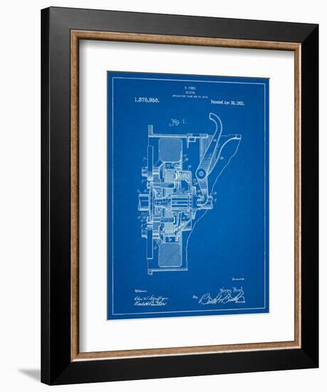 Ford Clutch Patent-Cole Borders-Framed Art Print