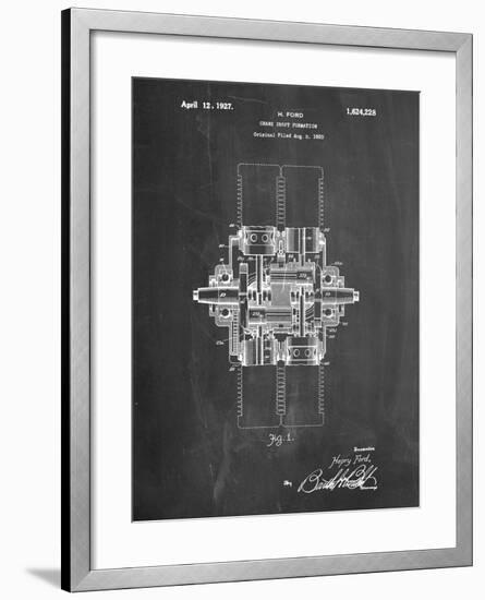 Ford Crank Shaft 1920 Patent-Cole Borders-Framed Art Print