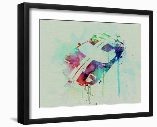 Ford Gt Top Watercolor-NaxArt-Framed Premium Giclee Print