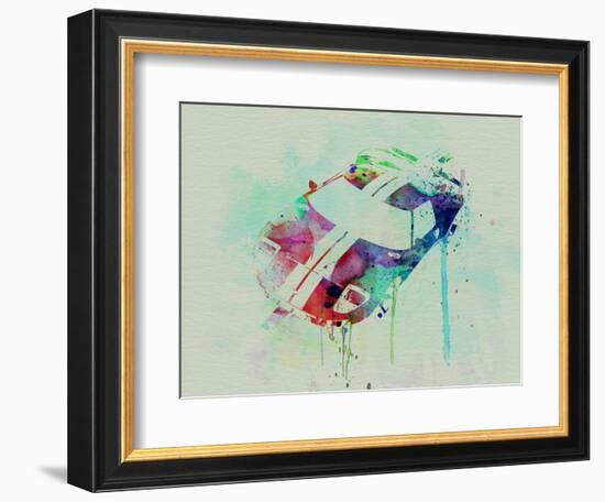Ford Gt Top Watercolor-NaxArt-Framed Premium Giclee Print
