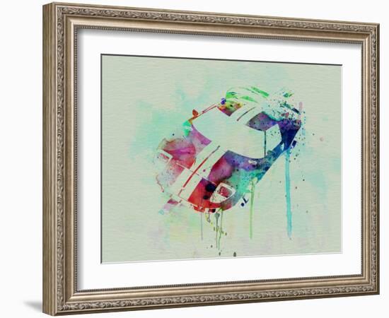 Ford Gt Top Watercolor-NaxArt-Framed Art Print