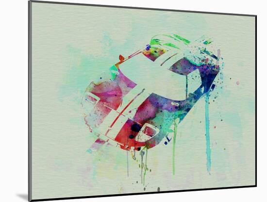 Ford Gt Top Watercolor-NaxArt-Mounted Art Print
