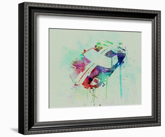 Ford Gt Top Watercolor-NaxArt-Framed Art Print