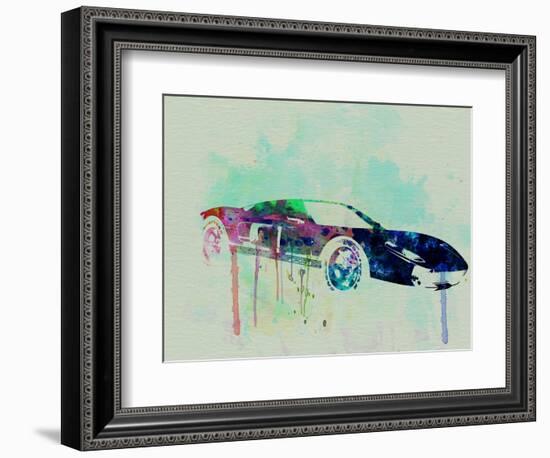 Ford Gt Watercolor 2-NaxArt-Framed Art Print