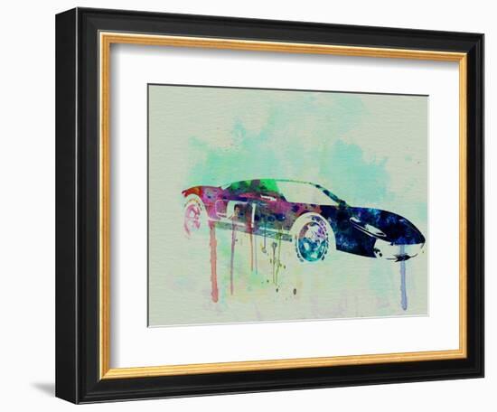 Ford Gt Watercolor 2-NaxArt-Framed Art Print