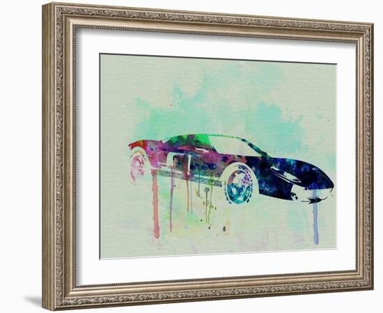 Ford Gt Watercolor 2-NaxArt-Framed Art Print