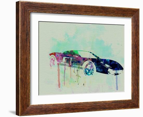 Ford Gt Watercolor 2-NaxArt-Framed Art Print