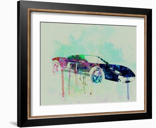 Ford Gt Watercolor 2-NaxArt-Framed Art Print