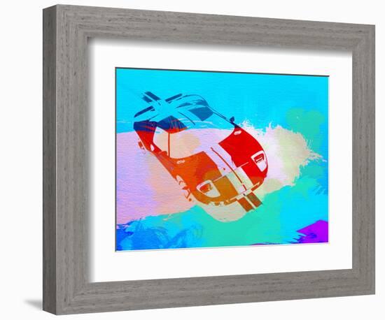 Ford Gt Watercolor-NaxArt-Framed Art Print