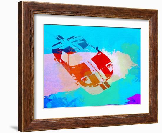 Ford Gt Watercolor-NaxArt-Framed Art Print