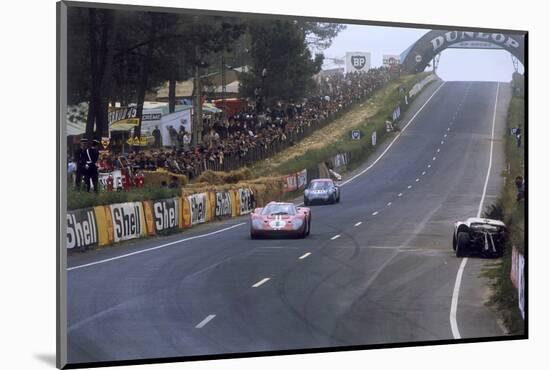 Ford GT40 leading Alpine A210 Renault, Le Mans 24 Hours, France, 1967-Unknown-Mounted Photographic Print