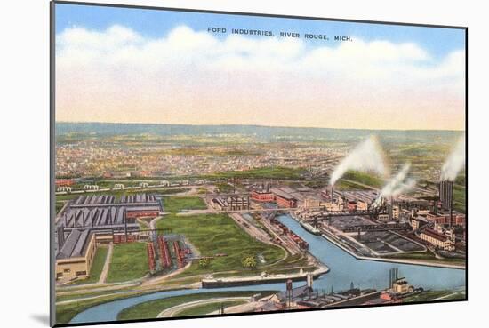 Ford Industries, River Rouge, Michigan-null-Mounted Art Print