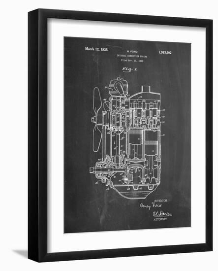 Ford Internal Combustion Engine Patent-Cole Borders-Framed Art Print