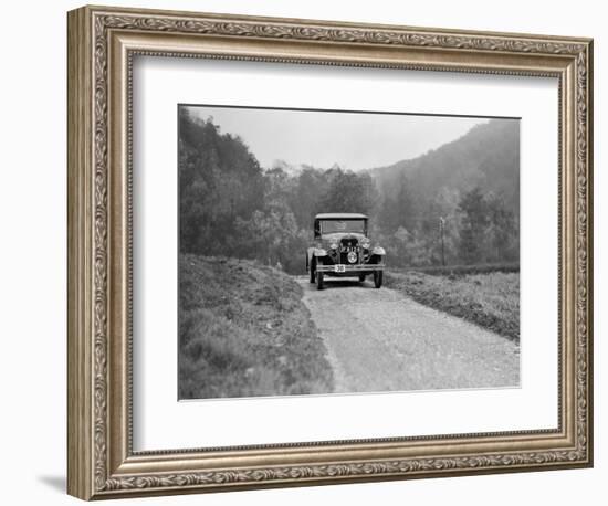 Ford Model A of EAL Midgely competing in the MCC Sporting Trial, 1930-Bill Brunell-Framed Photographic Print