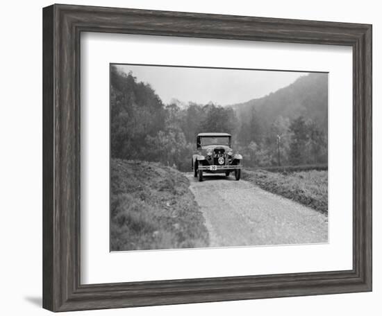 Ford Model A of EAL Midgely competing in the MCC Sporting Trial, 1930-Bill Brunell-Framed Photographic Print