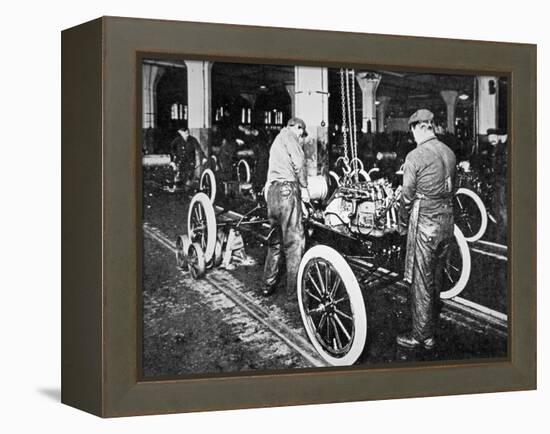 Ford Motor Company Assembly Line, Detroit, C.1920-null-Framed Premier Image Canvas