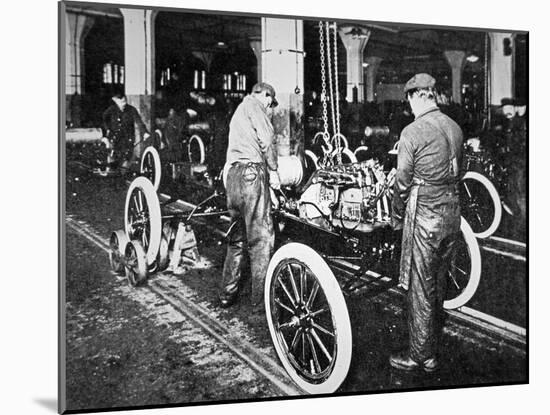 Ford Motor Company Assembly Line, Detroit, C.1920-null-Mounted Photographic Print