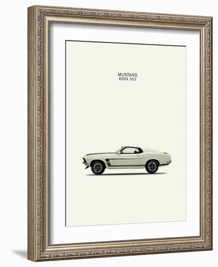 Ford Mustang Boss302 1969-Mark Rogan-Framed Giclee Print