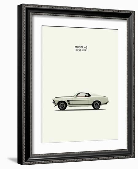 Ford Mustang Boss302 1969-Mark Rogan-Framed Giclee Print