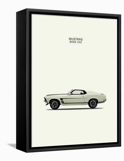 Ford Mustang Boss302 1969-Mark Rogan-Framed Stretched Canvas