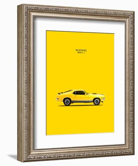 Ford Mustang Mach1 1970-Mark Rogan-Framed Art Print