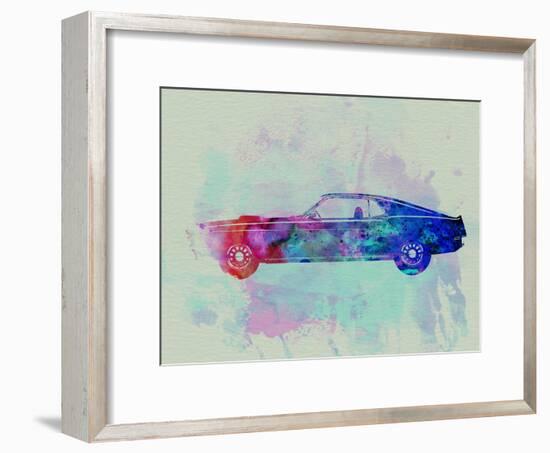 Ford Mustang Watercolor 1-NaxArt-Framed Art Print