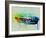 Ford Mustang Watercolor 2-NaxArt-Framed Art Print