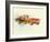 Ford Mustang Watercolor-NaxArt-Framed Premium Giclee Print
