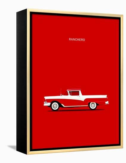 Ford Ranchero 57-Mark Rogan-Framed Stretched Canvas