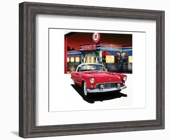 Ford Thunderbird '55-Graham Reynolds-Framed Premium Giclee Print