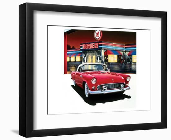 Ford Thunderbird '55-Graham Reynolds-Framed Premium Giclee Print