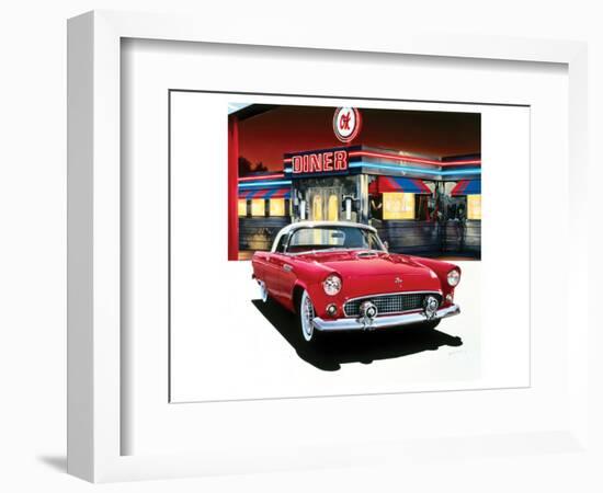 Ford Thunderbird '55-Graham Reynolds-Framed Premium Giclee Print